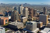 Downtown Phoenix Aerial Looking Northeast 2009 Flt1502 062