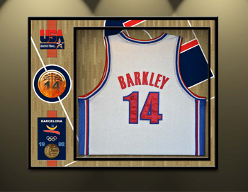 Barkley Olympics Jersey Framing